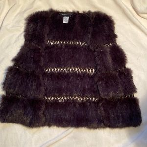 BCBG Fur Vest
